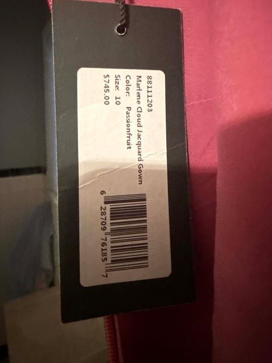 Theia Marlene Cloud Jacquard Evening Gown - Picture 5 of 5